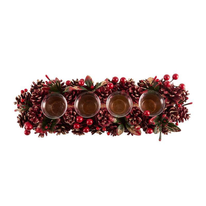 GENERICO - Centro de Mesa 43cm Largo 4vela