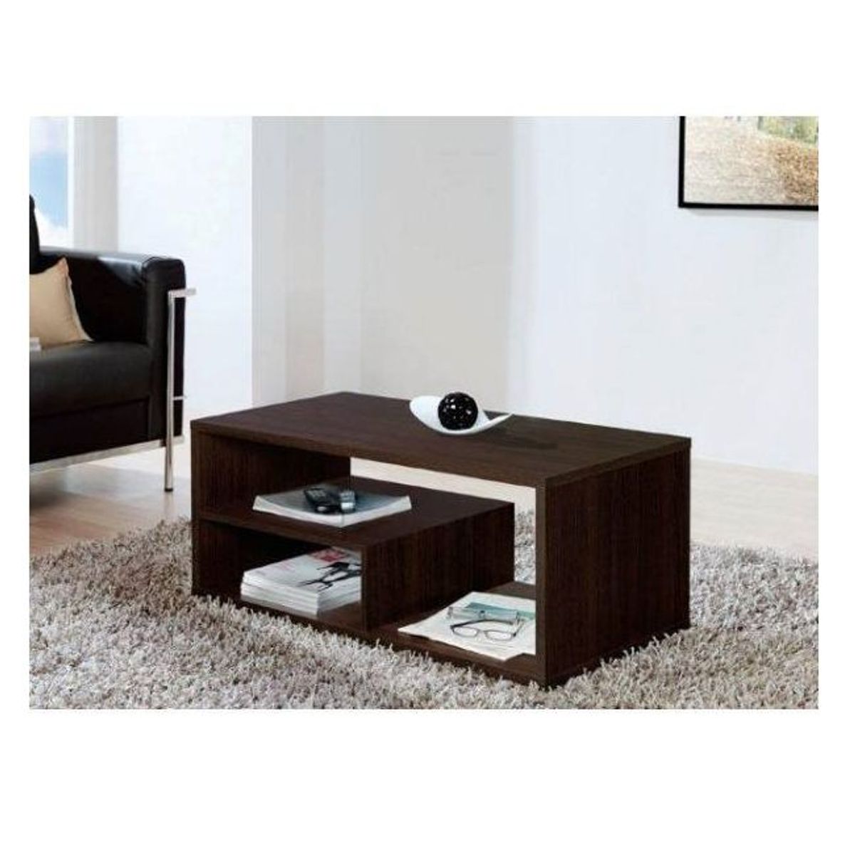 GENERICO - MESA DE CENTRO SAFIRO - LA CASA DEL MUEBLERO - CHOCOLATE