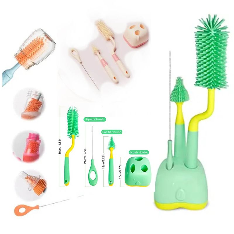 GENERICO - Set de Limpiadores para Biberones Multifuncional 5 en 1