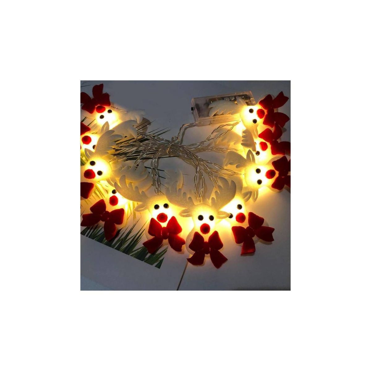 GENERICO - Luces navideñas con ciervos led regalos para el hogar