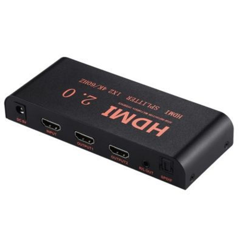 OEM - Splitter Divisor Repartidor 1Entrada 2Salidas 1X2 HDMI 2.0 4K/60Hz