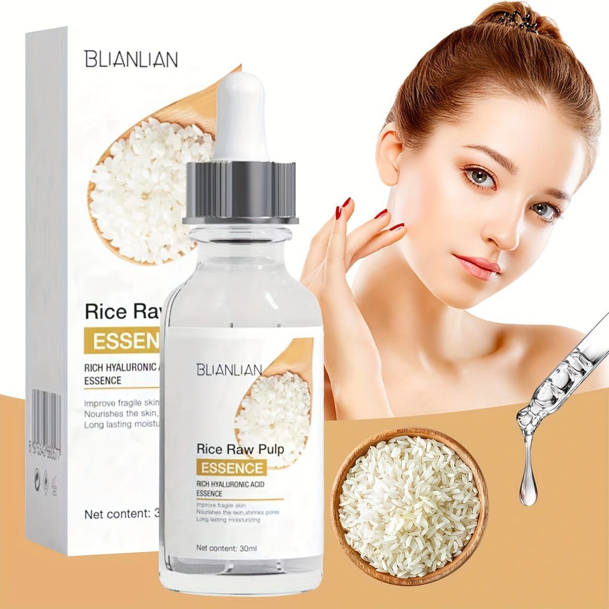 BIOAQUA - PACK 3 SERUM DE ARROZ ACLARANTE 30ML