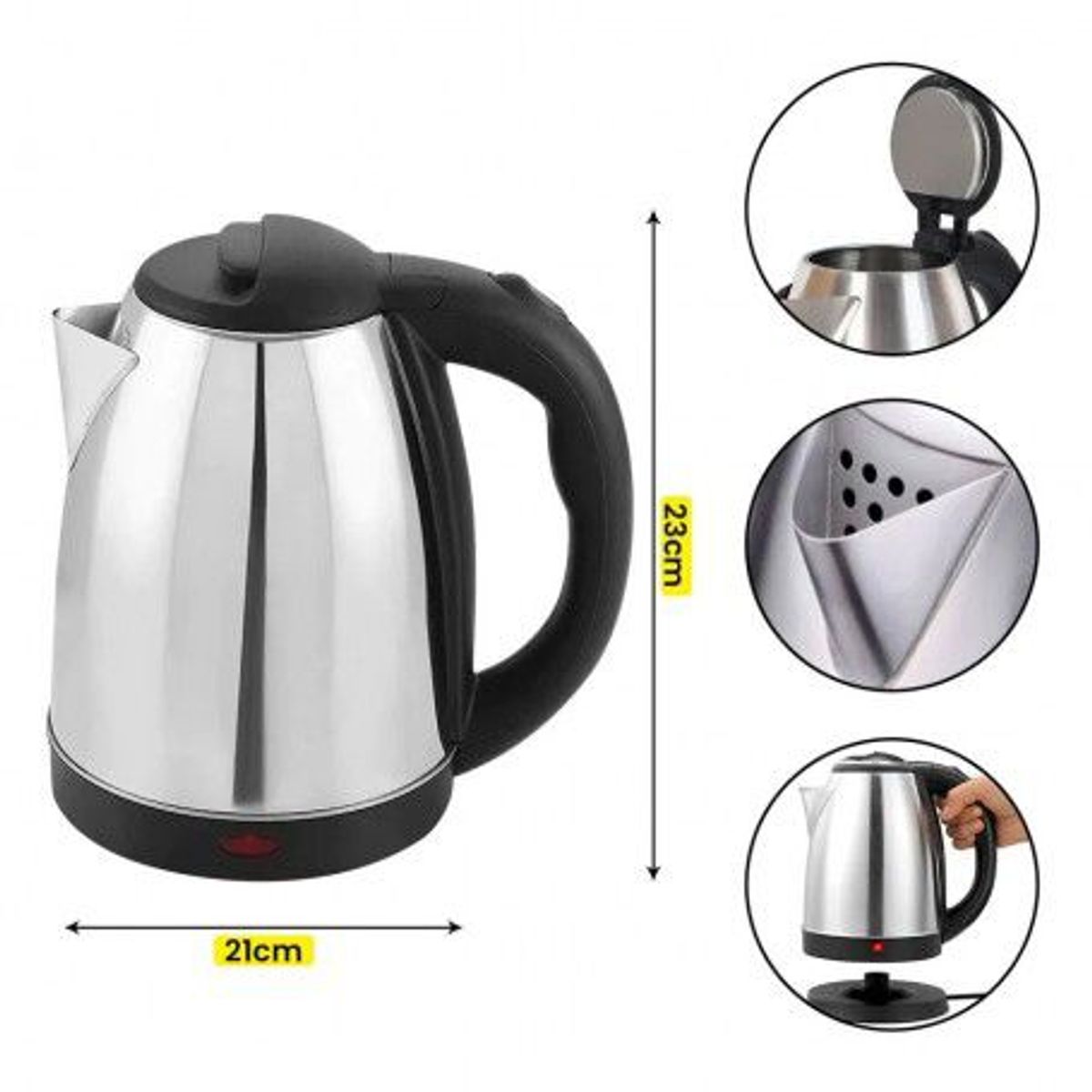 OEM - Hervidor de Agua Eléctrico de Acero Inoxidable con Apagado Automatico