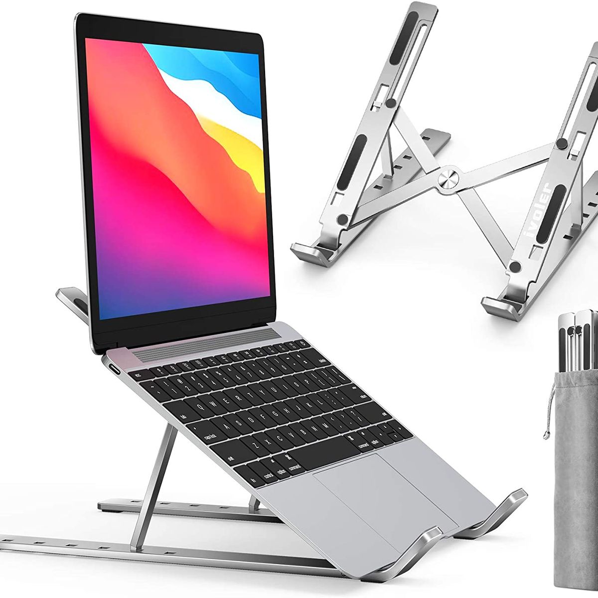 GENERICO - Soporte De Aluminio Plegable Y Ajustable Para Laptopcalidad