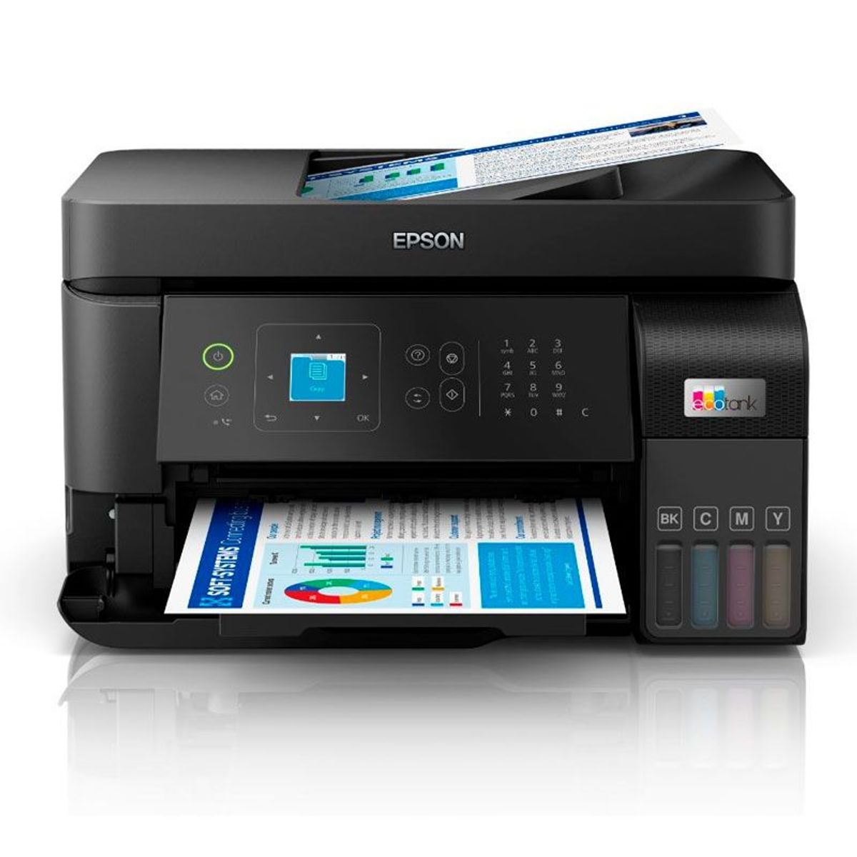 EPSON - Impresora Multifun Epson L5590 EcoTank Impri Escan Copia Fax USB Wi-Fi