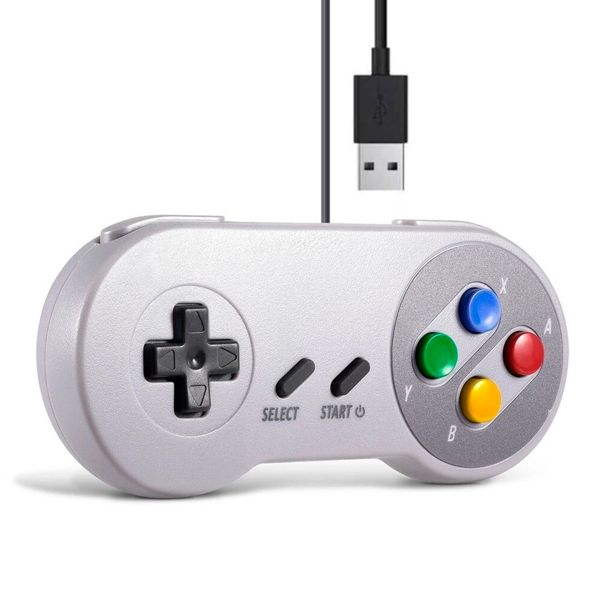 EXTINGTION - Mando Estilo Retro de Conexión USB color Gris