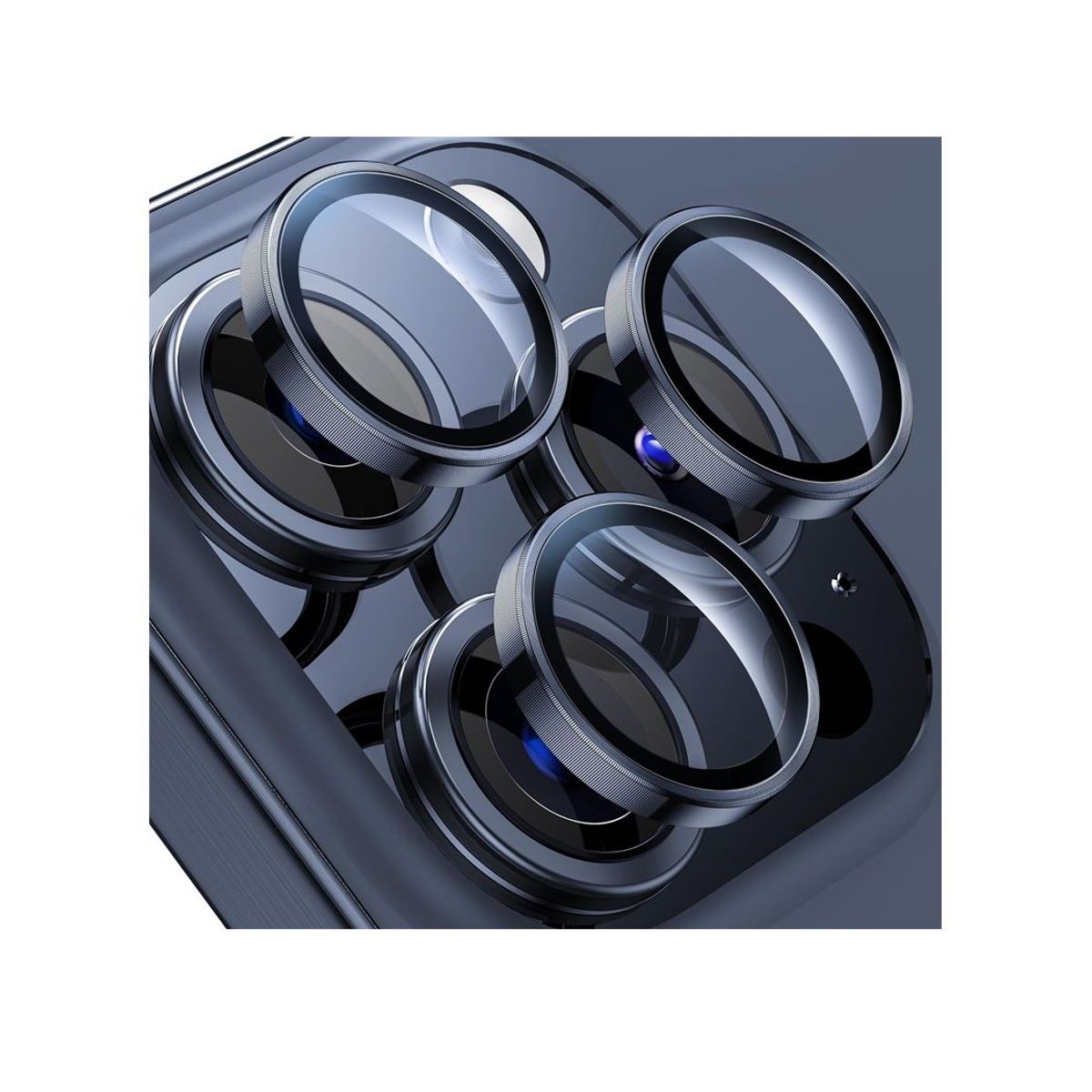 GENERICO - Protector de Lente para IPhone 15 Pro /15 Pro Max Azul