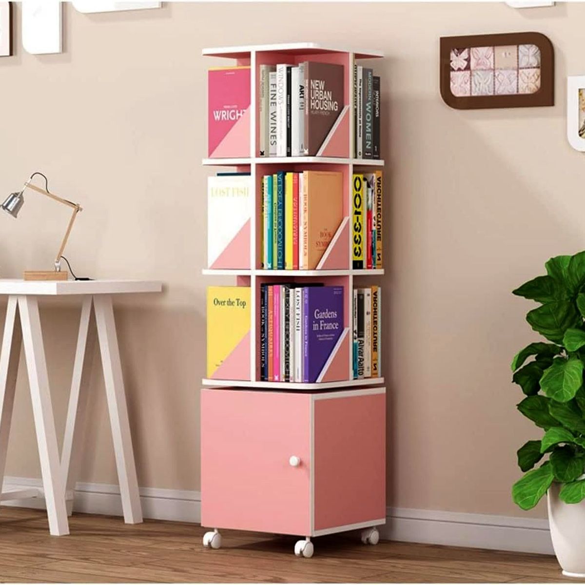 GENERICO - Librero Giratorio Marie Rosado DIBA Muebles