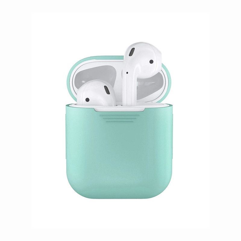 GENERICO - Case de Silicona Para Airpods 1era y 2da Gen - Celeste Claro