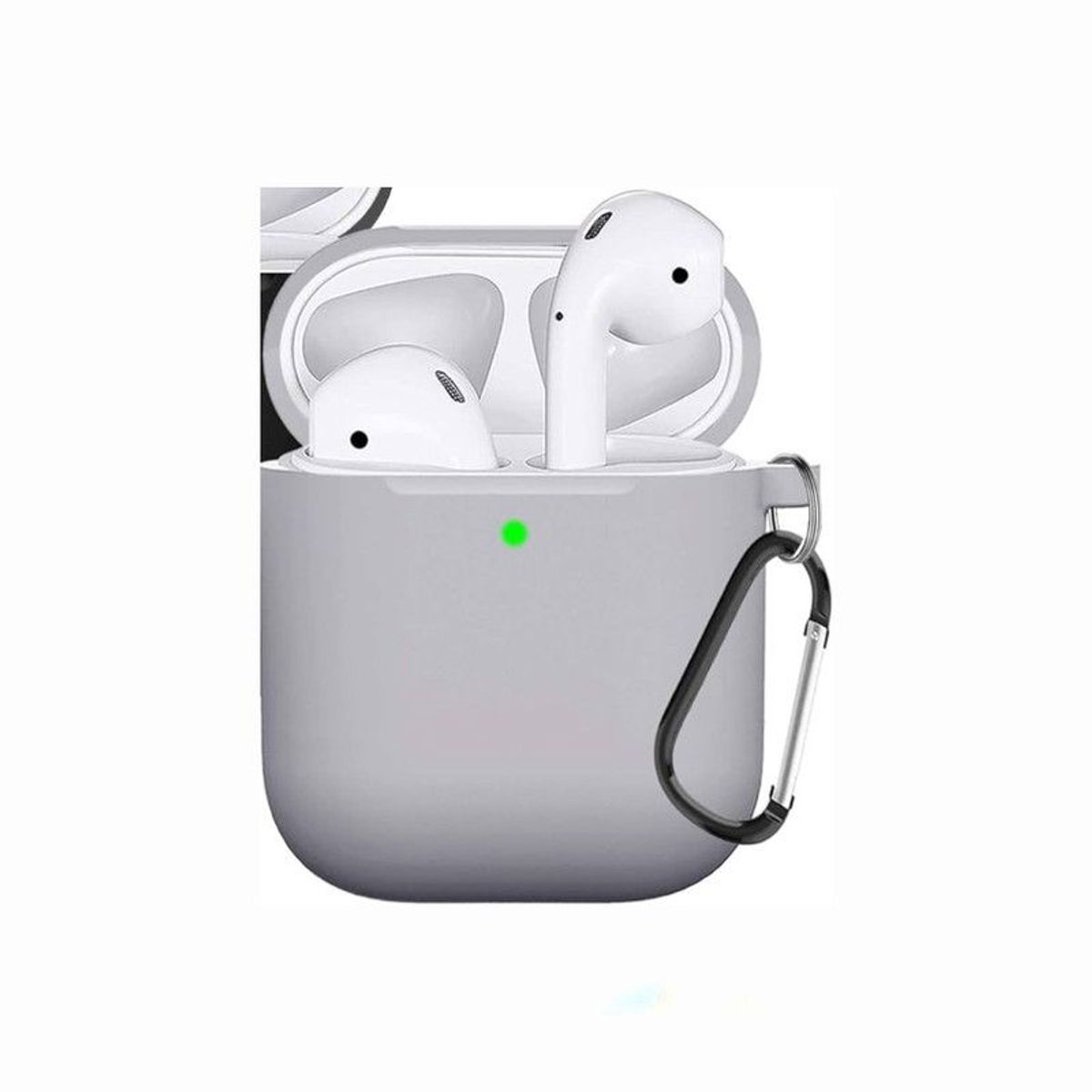 GENERICO - Funda de Silicona Para Airpods 1era y 2da Gen - Gris