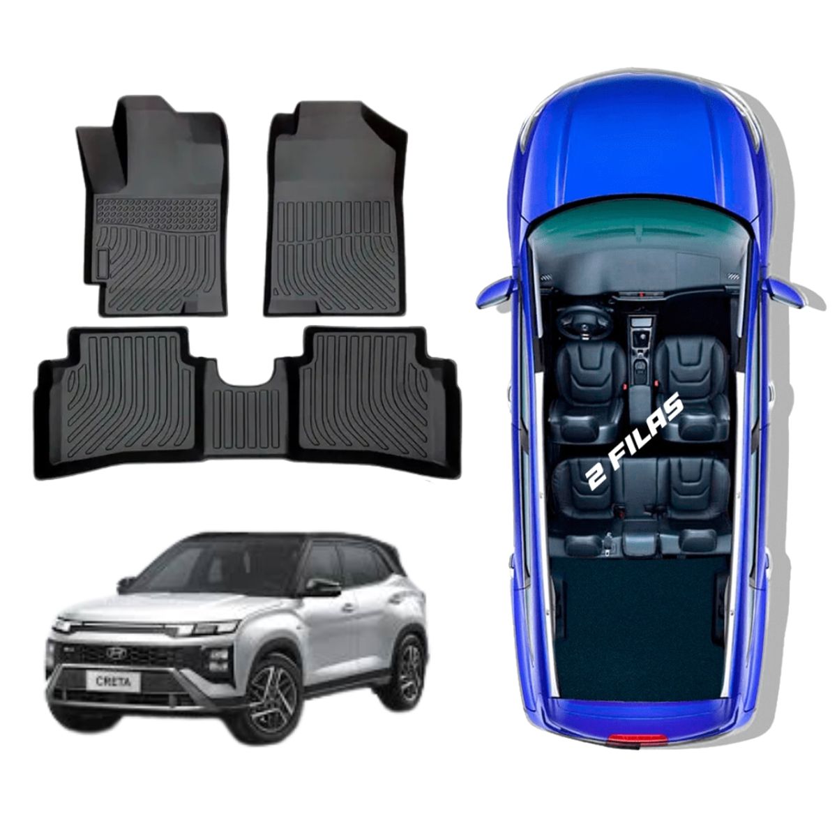 GENERICO - PISO TPE 5D HYUNDAI CRETA 2020-2025
