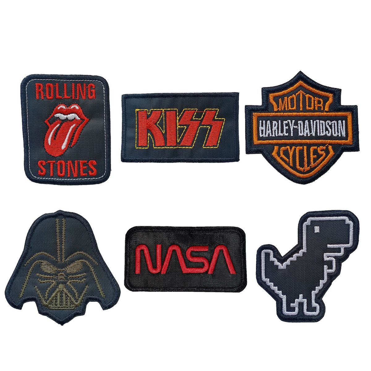 GENERICO - pack parches bordados unisex