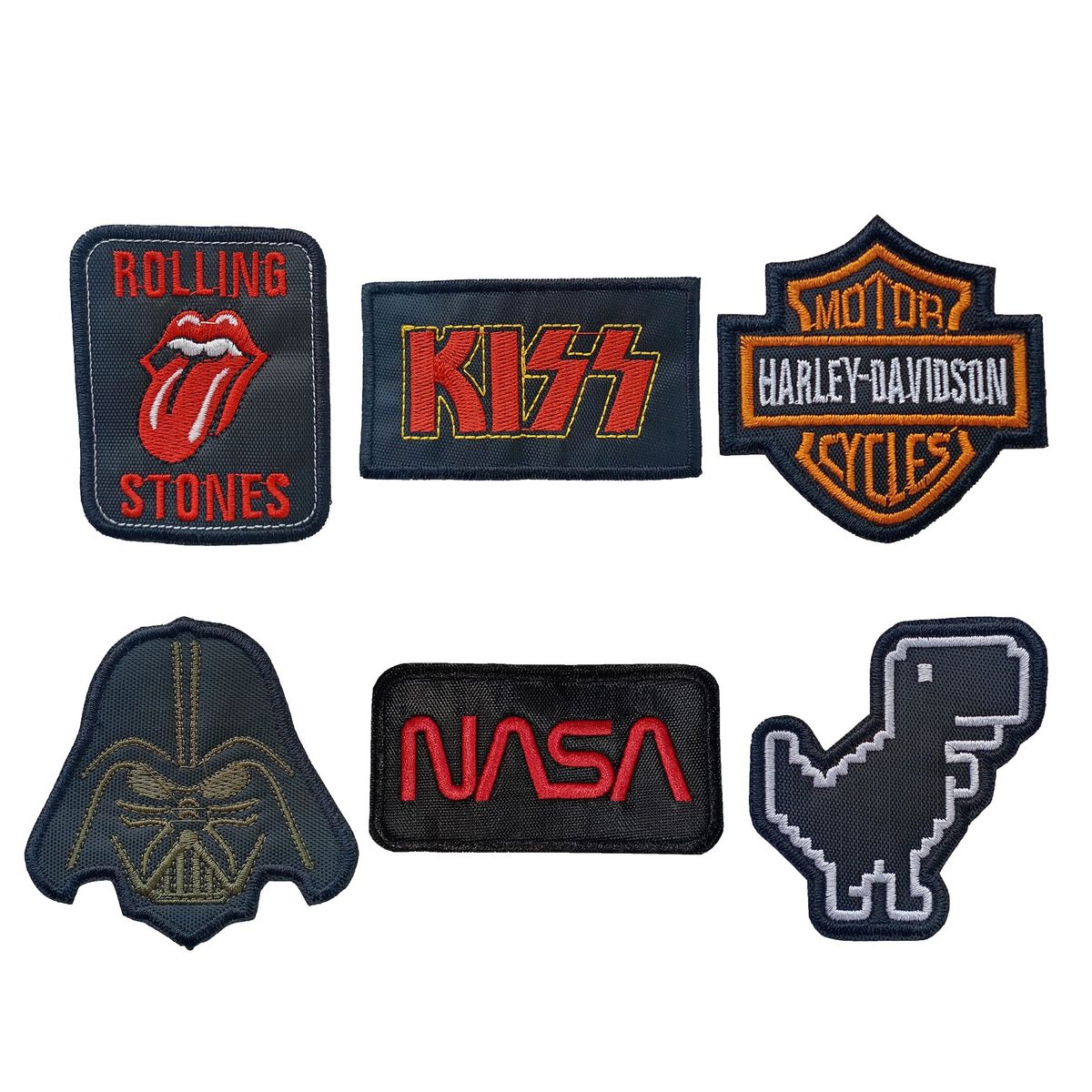 GENERICO - pack parches bordados unisex