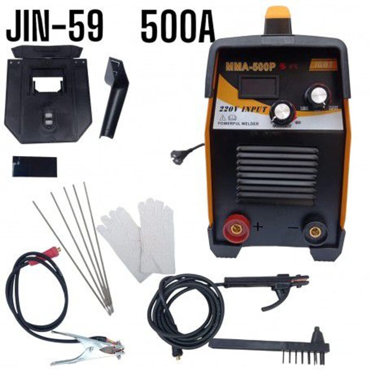 OEM - Máquina Soldadora de Inversión Portatil 220V y Regulable hasta 500A