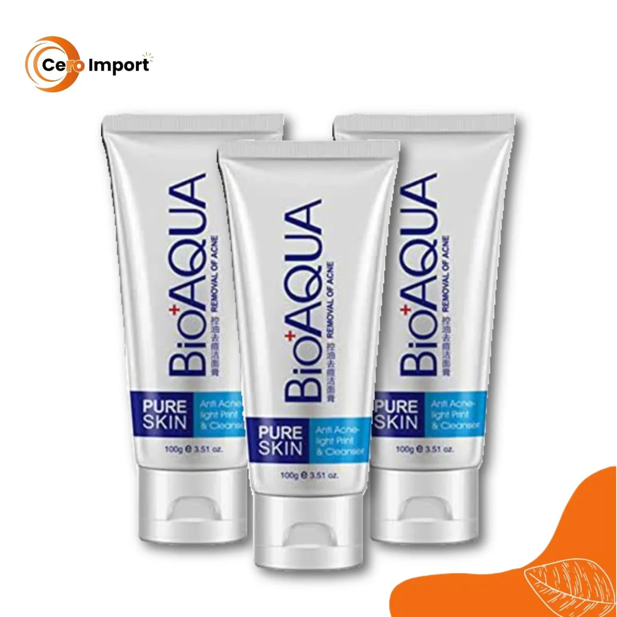 BIOAQUA - Pack 3 Gel Limpiador anti acné - BIOAQUA