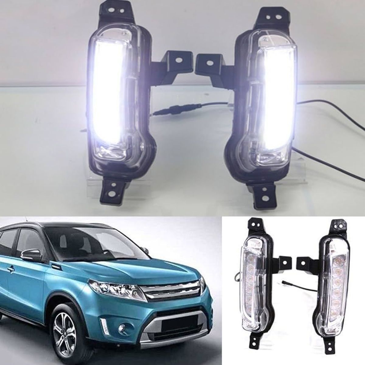 GENERICO - FAROS NEBLINEROS LED SUZUKI NEW VITARA 2015 2017 2020 2021