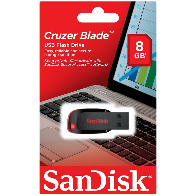 SANDISK - Memoria USB Sandisk Cruzer 8GB CZ50