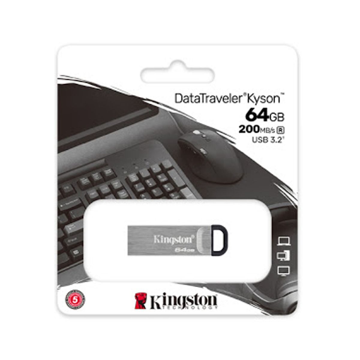 KINGSTON - Memoria USB Kingston DTKN 64GB 200Mbs