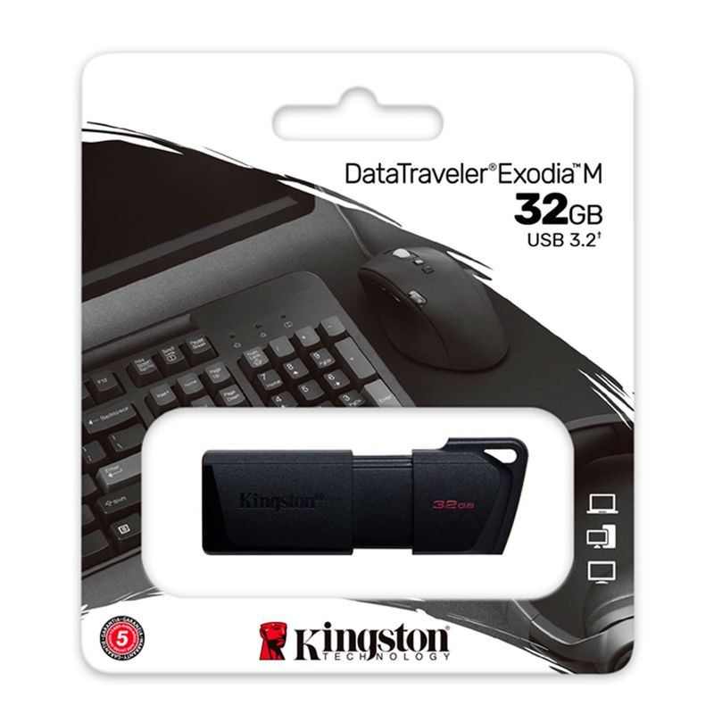KINGSTON - Memoria USB 3.2 Kingston Exodia DTXM/32GB Negro