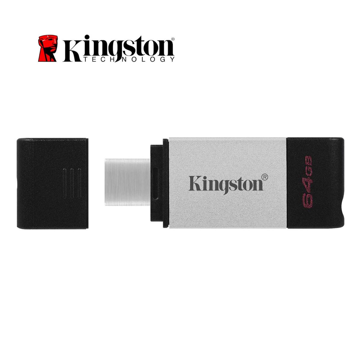 KINGSTON - Memoria USB-C Kingston DT80 64GB 200Mbs