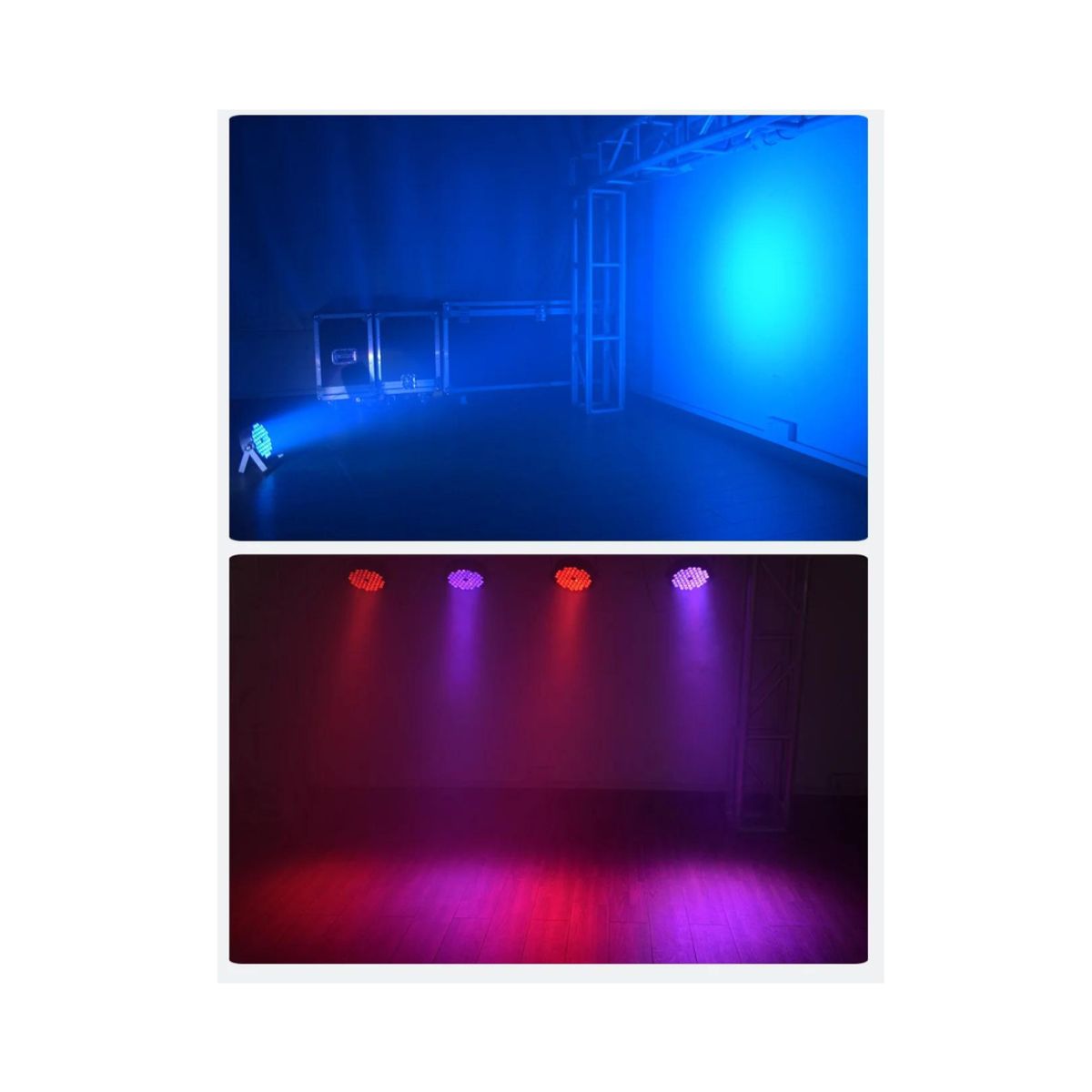GENERICO - Pack 4 Unidades Tacho Par Led 36x1.5w Luces Led Rgb