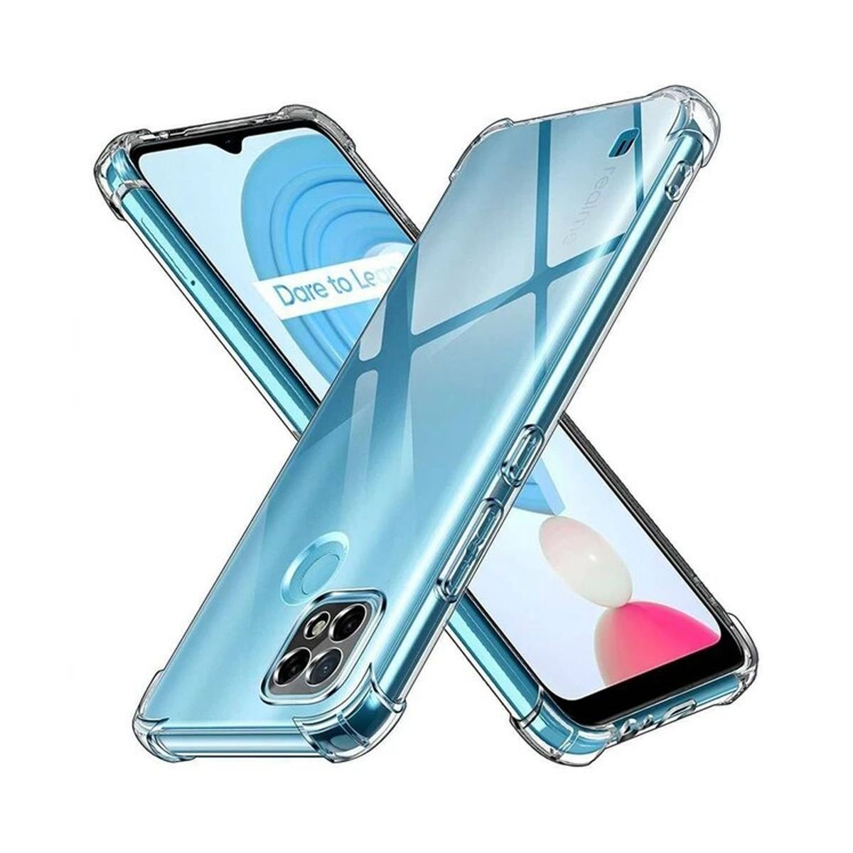 GENERICO - Funda Protector Case REALME C21Y - TRANSPARENTE ANTI IMPACTO.