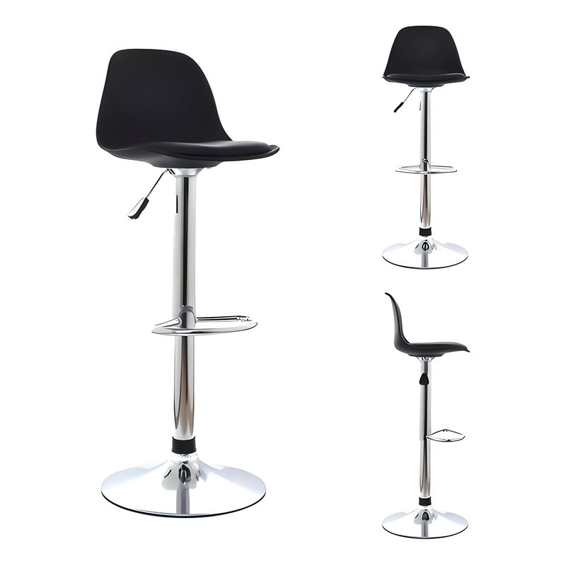 GENERICO - Set x2 Banco Silla Bar Riway Negro
