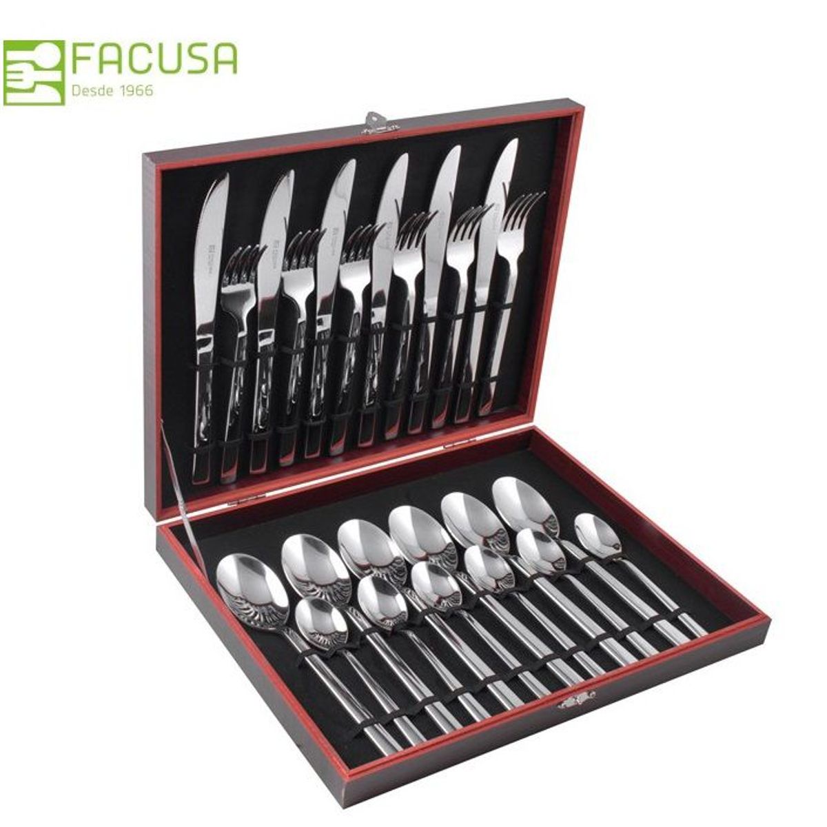 FACUSA - Set de cubiertos x 24  Facusa acero inox
