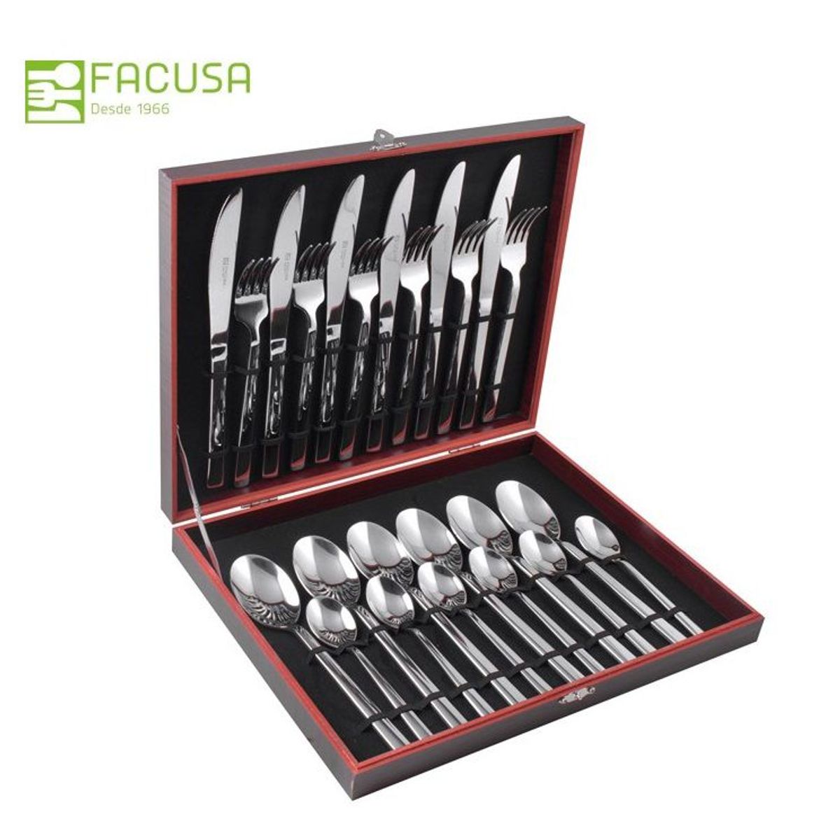 FACUSA - Set de cubiertos x 24  Facusa acero inox