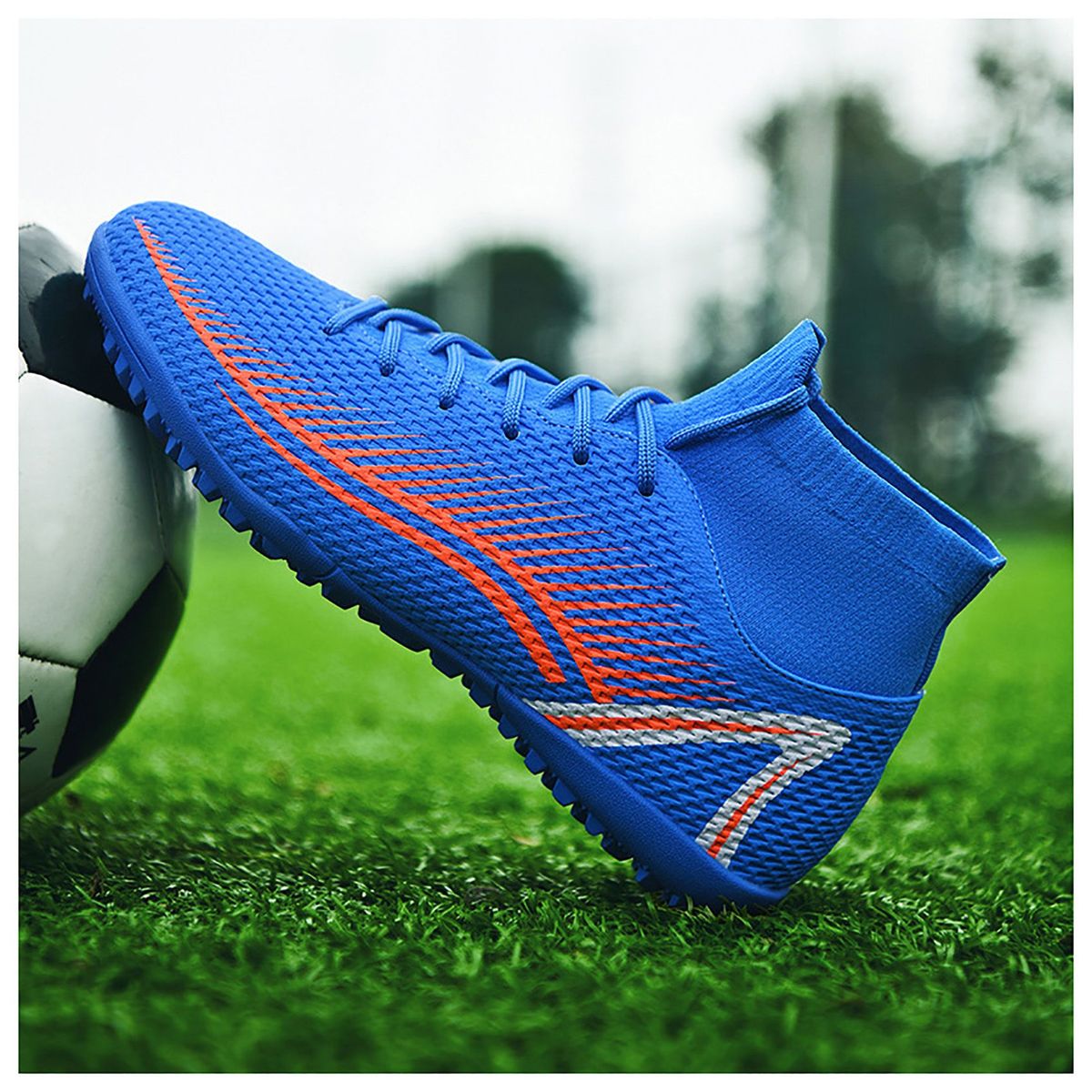 CURMOON - Zapatillas Futbol Con Tobilleras Para Hombre Curmoon - Regalo