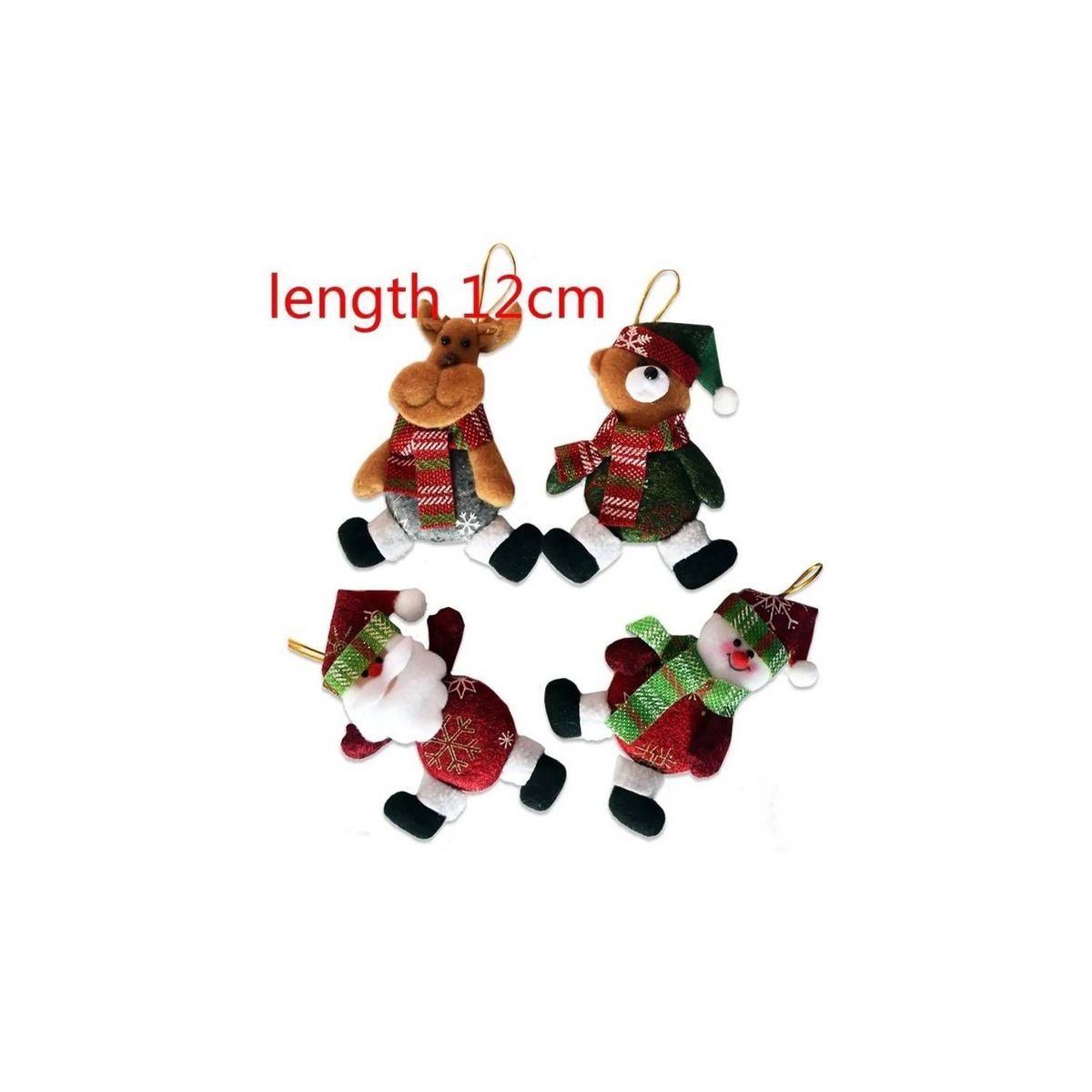 GENERICO - 6 adornos navideños navidad adornos para arbol de navidad