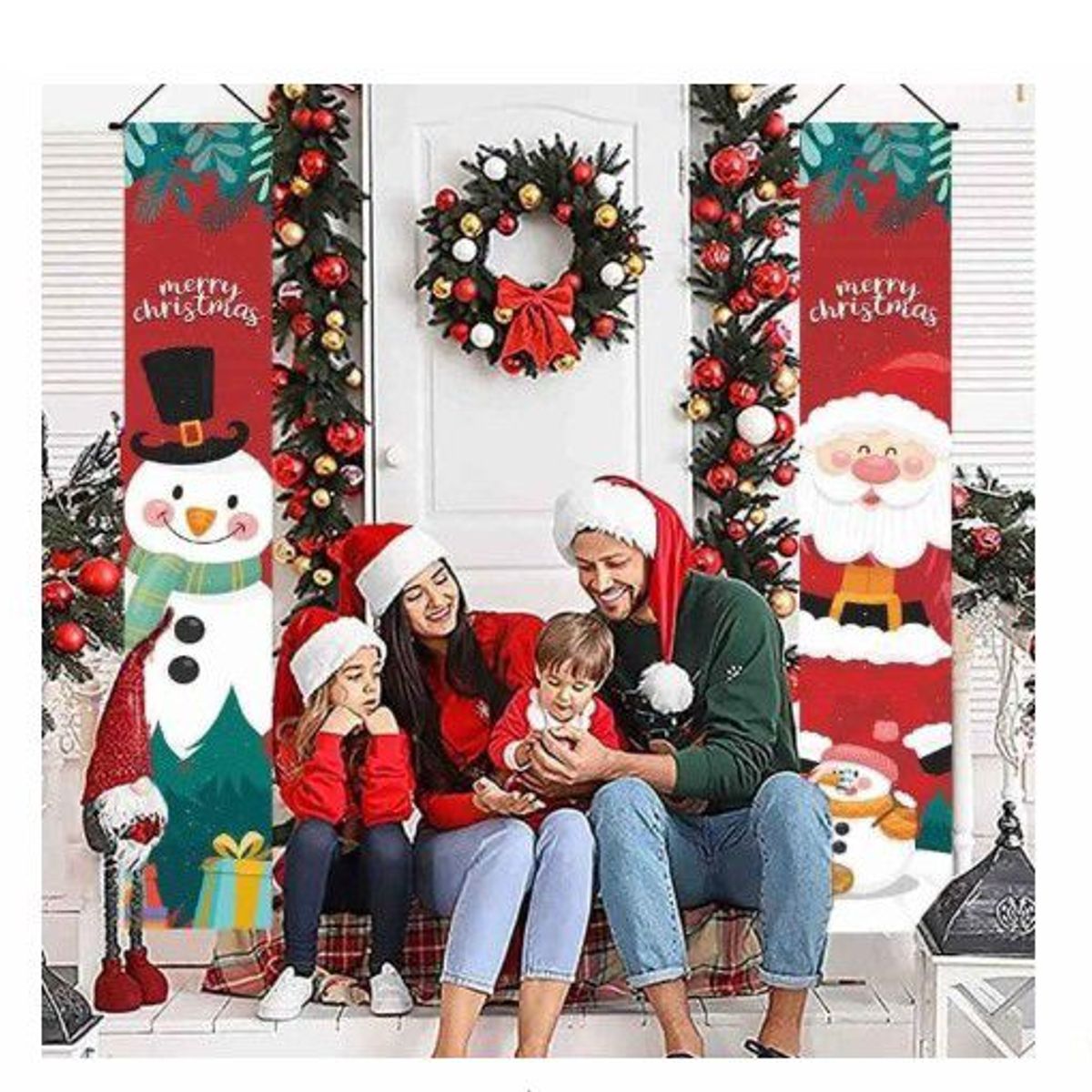 GENERICO - Banner Colgante  Navideño Multicolor