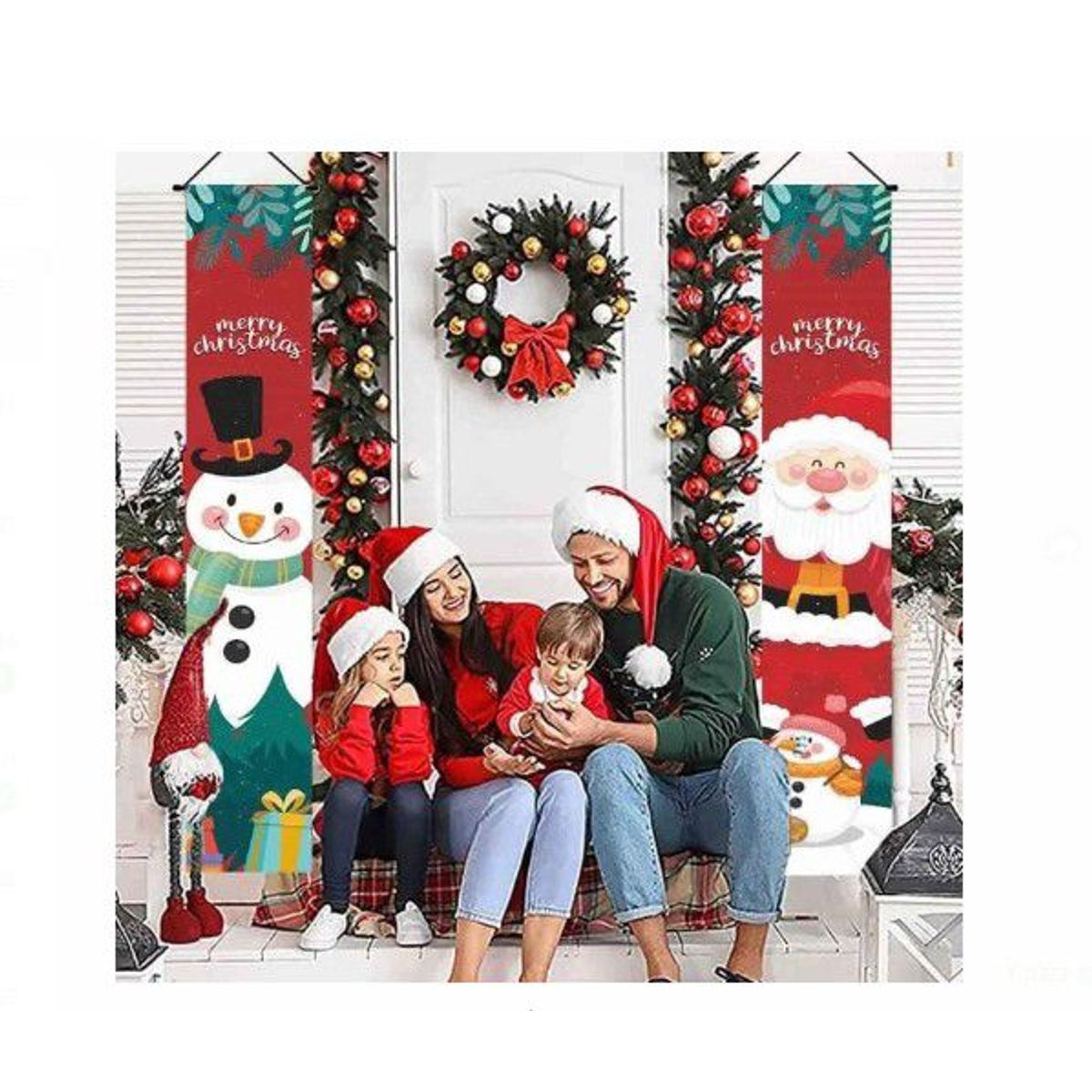 GENERICO - Banner Colgante  Navideño Multicolor