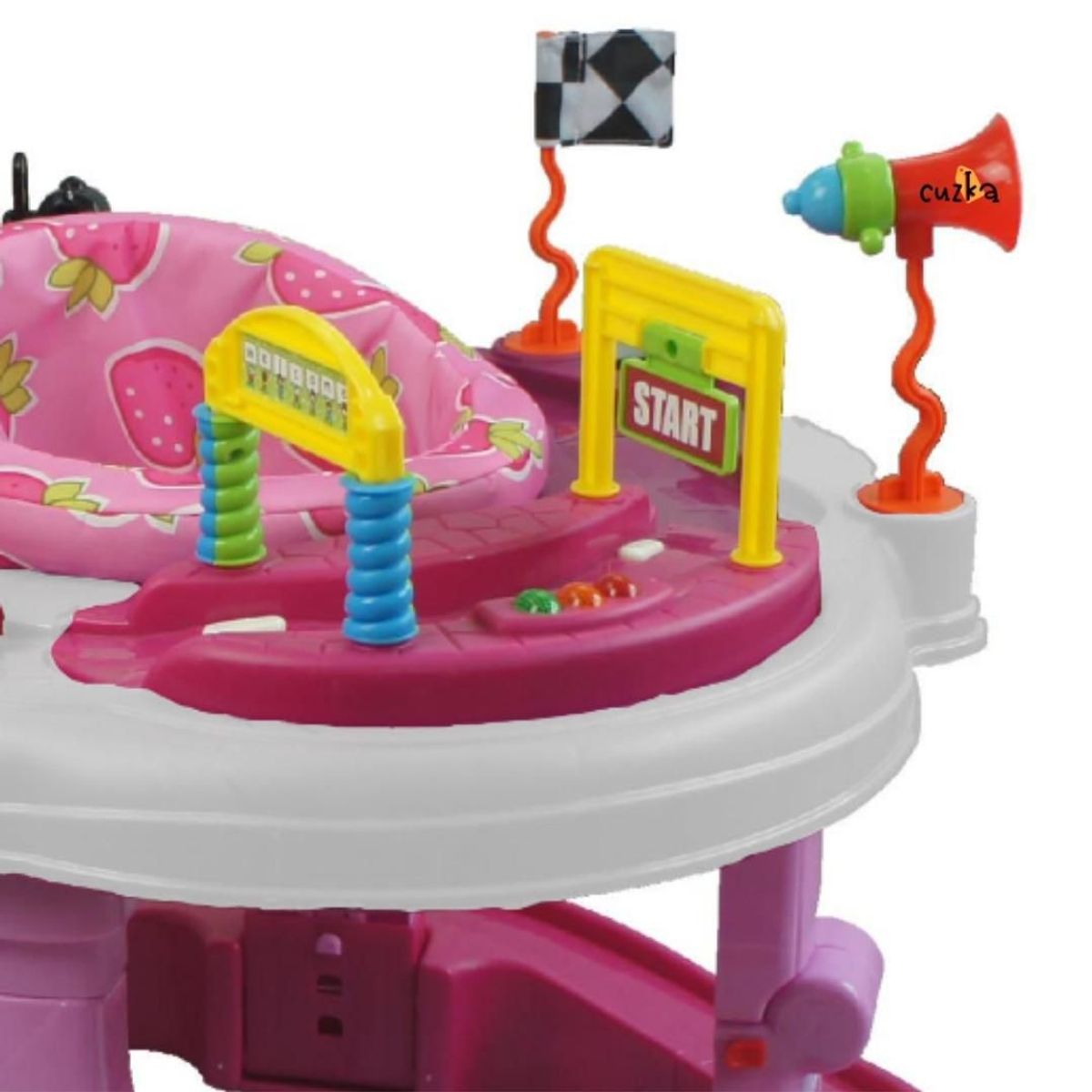 BEAUTIFUL - Andador Saltarín Para Bebé 5 en 1 «CARRUSEL 360°» Pink