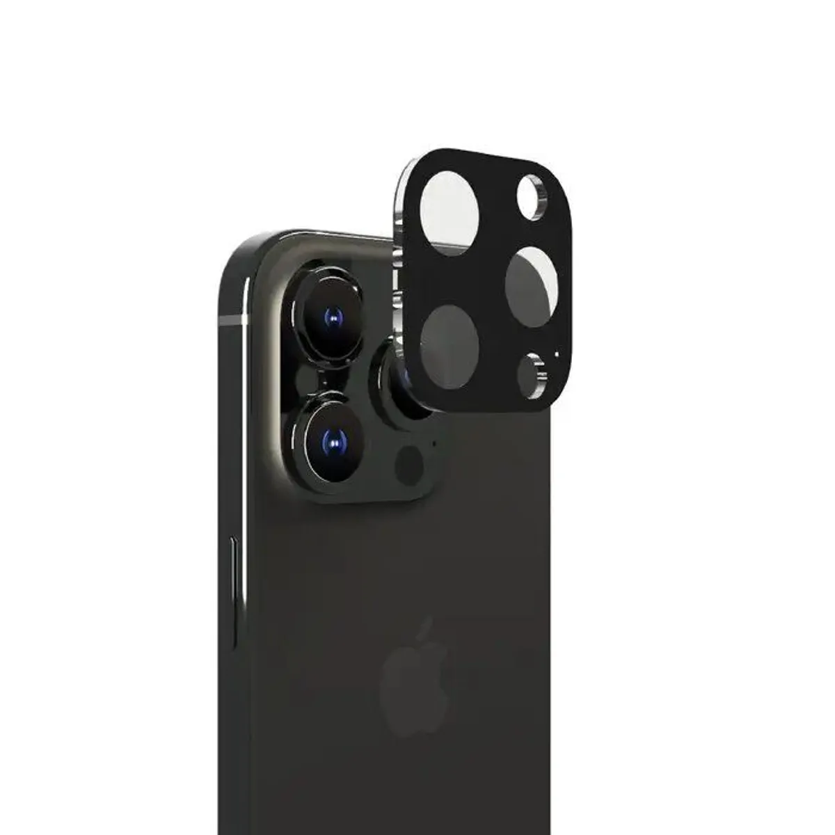 GENERICO - Protector  para cámaras de iPhone 15 Pro /15 Pro Max Negro
