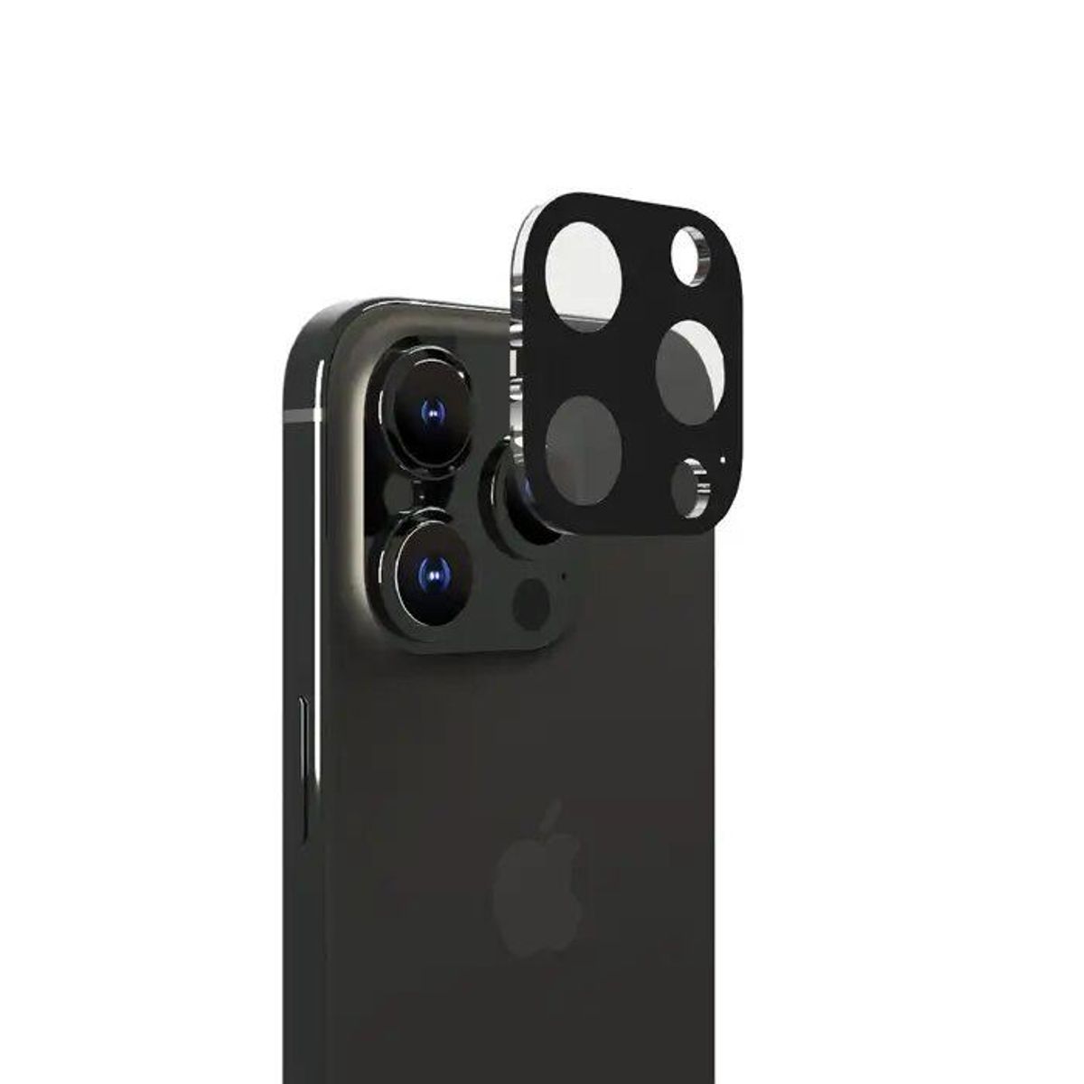 GENERICO - Protector  para cámaras de iPhone 15 Pro /15 Pro Max Negro