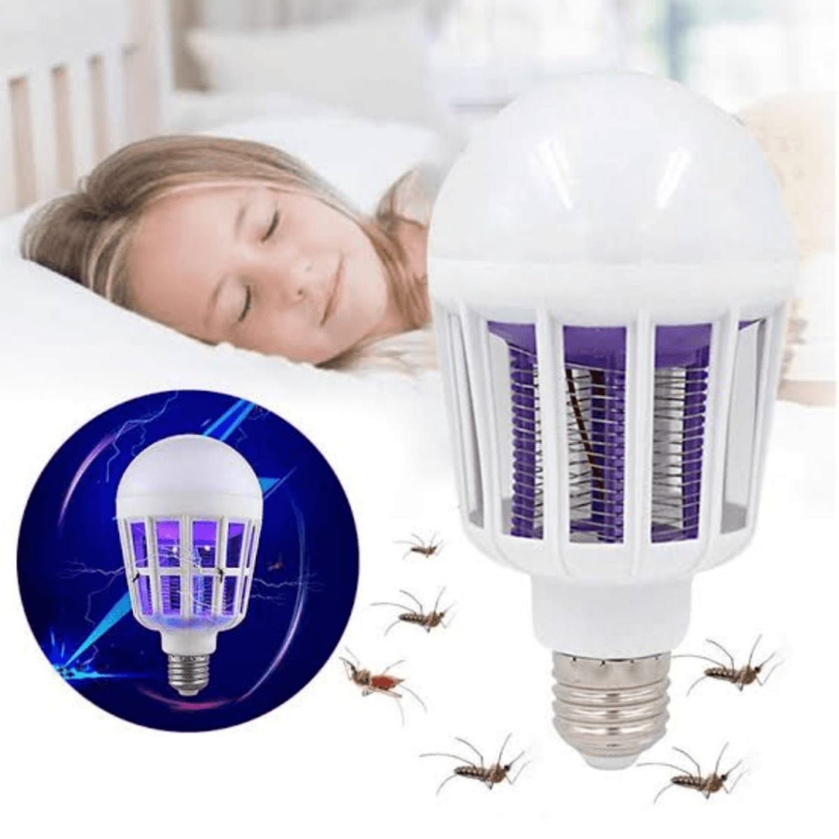 GENERICO - Foco Led Eléctrico Elimina Zancudos Moscas Mosquitos