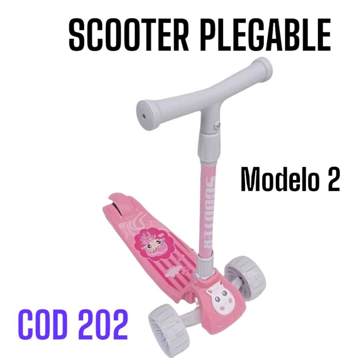 OEM - Scooter Monopatin Multifuncional Patineta Ruedas Luminosas