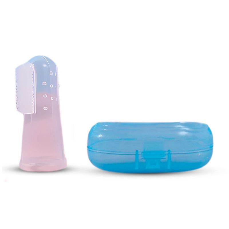 SASARU - Cepillo Dedal de Silicona para Dientes y Encías - Azul