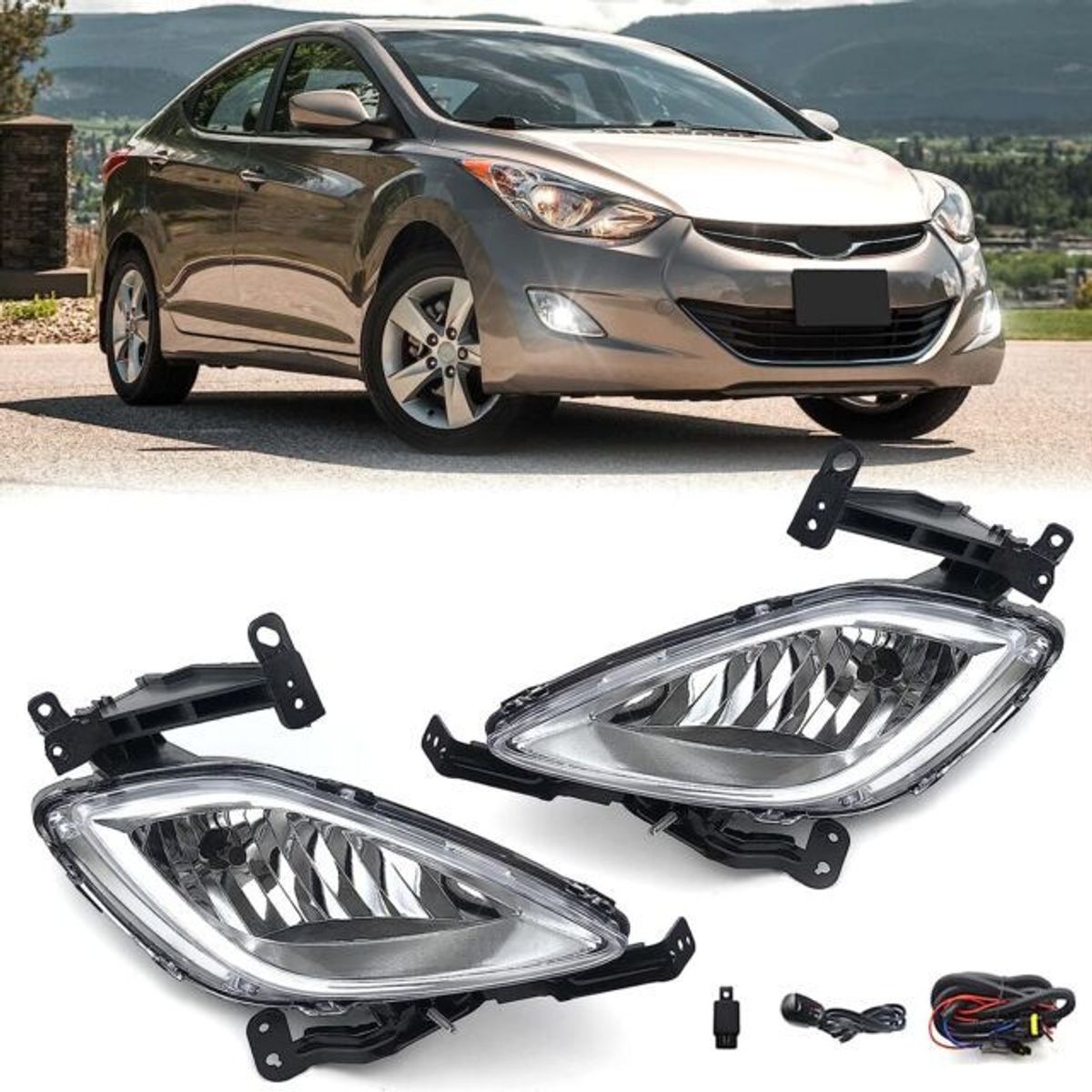 GENERICO - FAROS NEBLINEROS HYUNDAI ELANTRA 2011 2012 2013