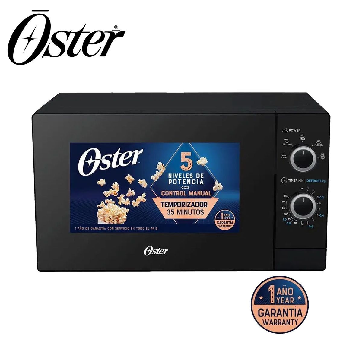OSTER - Microondas Oster 20L POGM3702 Negro
