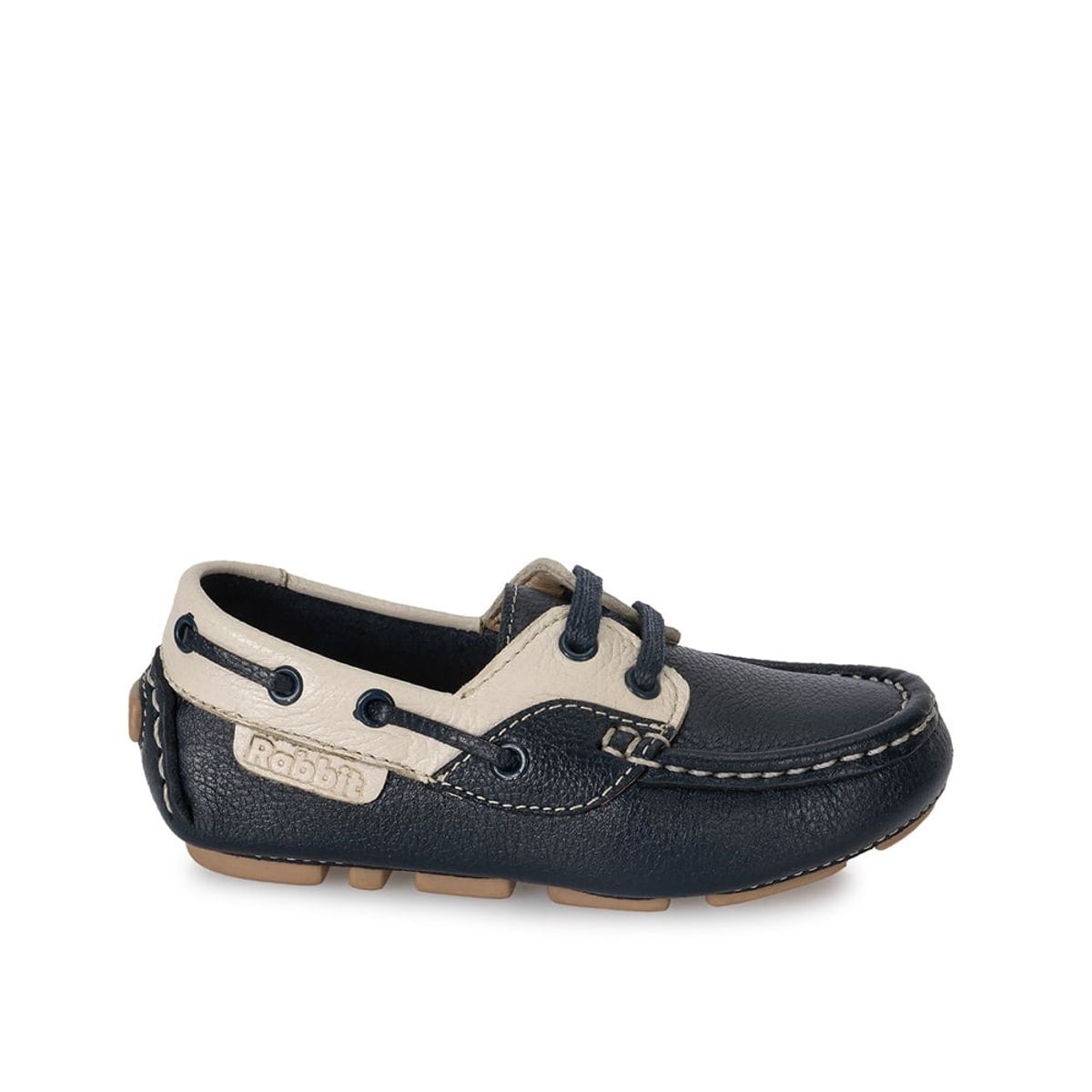 RABBIT - Zapato Top Sider Casual ANGEL-067 I Azul/Hue Rabbit Cuero