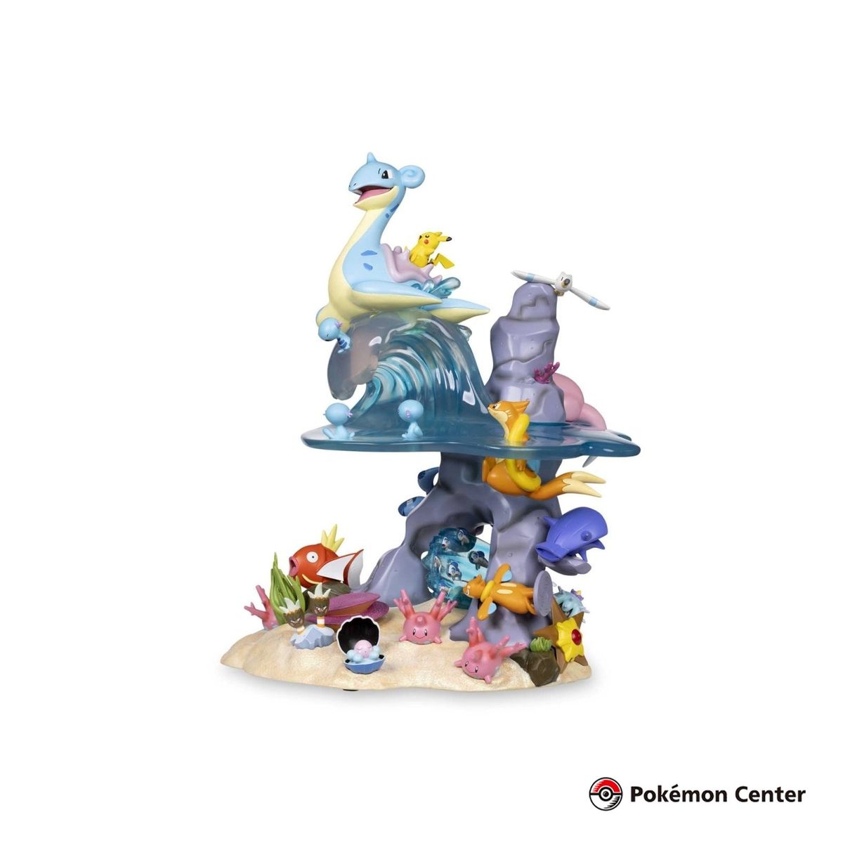 POKEMON - POKEMON CENTER ESTATUA ORIGINAL LAPRAS OCEANO