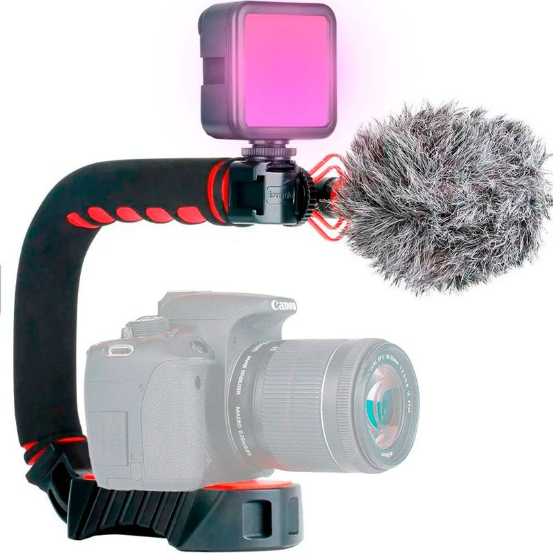 ULANZI - Kit Luz Led Ulanzi  Vl49 Rgb Soporte U-Grip Pro Micrófono profesional