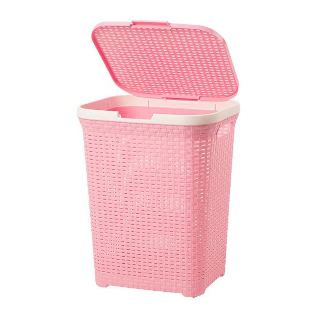 REYPLAST - Cesto Modelo Ratán Grande ReyPlast Rosado