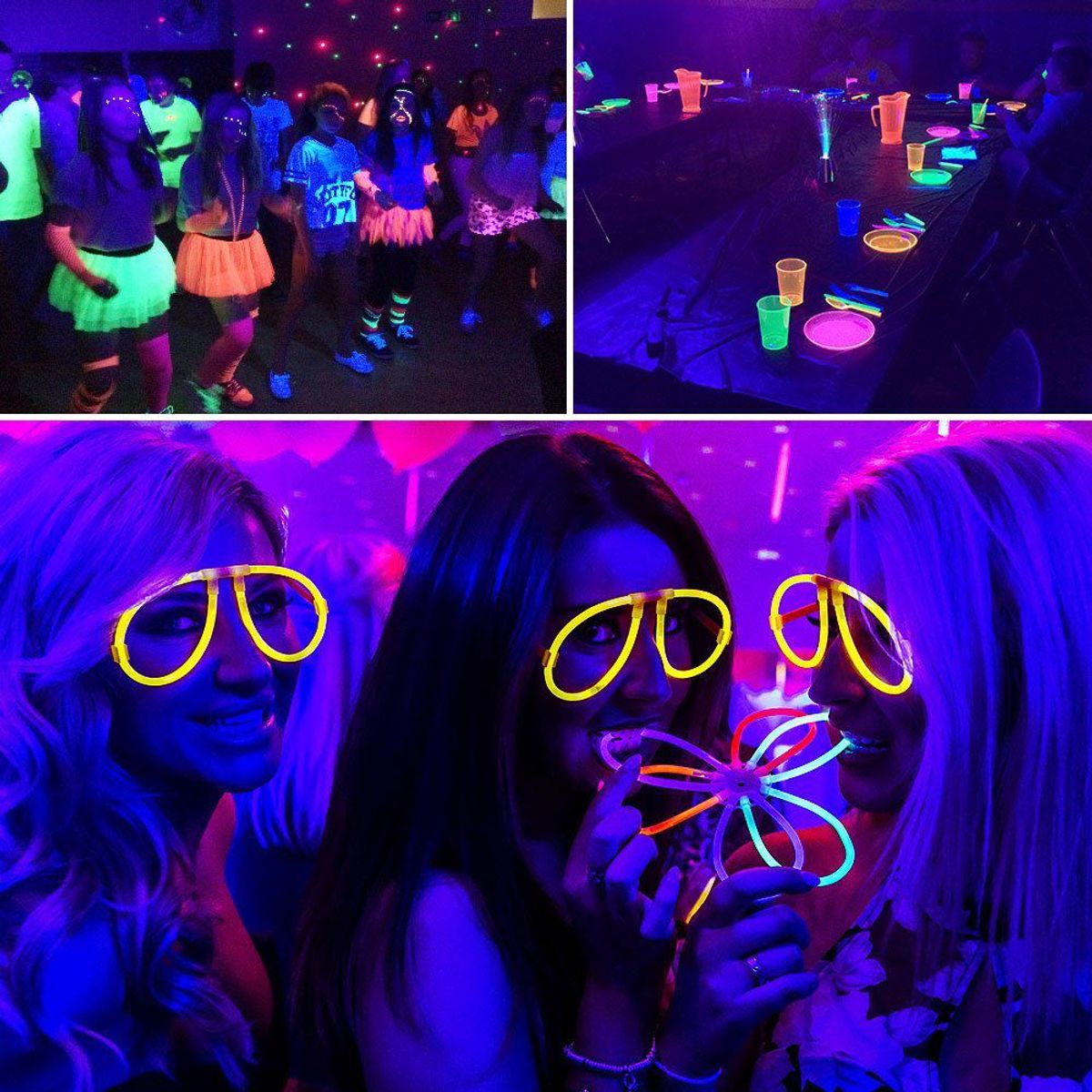 GENERICO - Barra Led Uv 12x3w Para Eventos Fiesta Neon Luz Negra