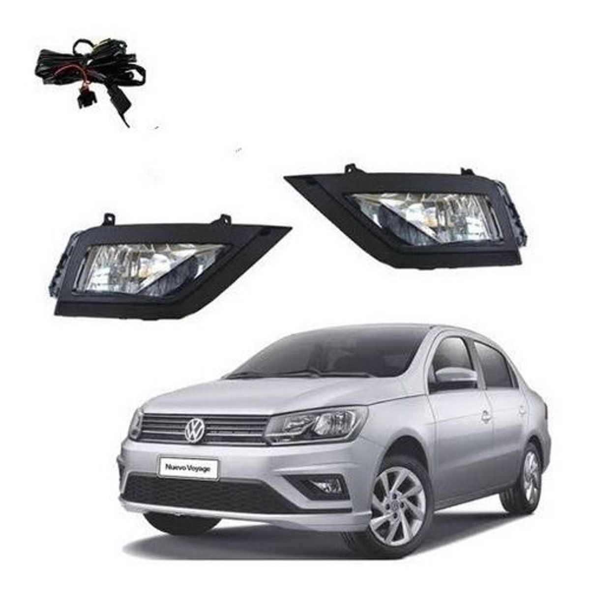 GENERICO - FAROS NEBLINEROS VOLKSWAGEN GOL 2019 2020 2021 2022 2023