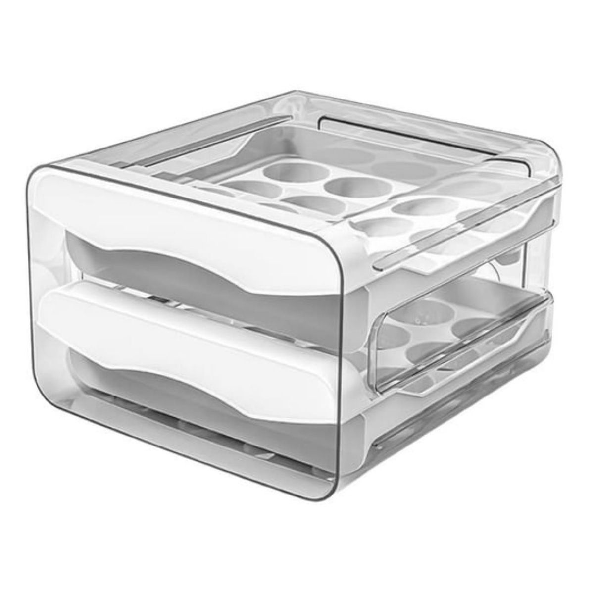 GENERICO - Organizador Contenedor Porta Huevos de Acrílico