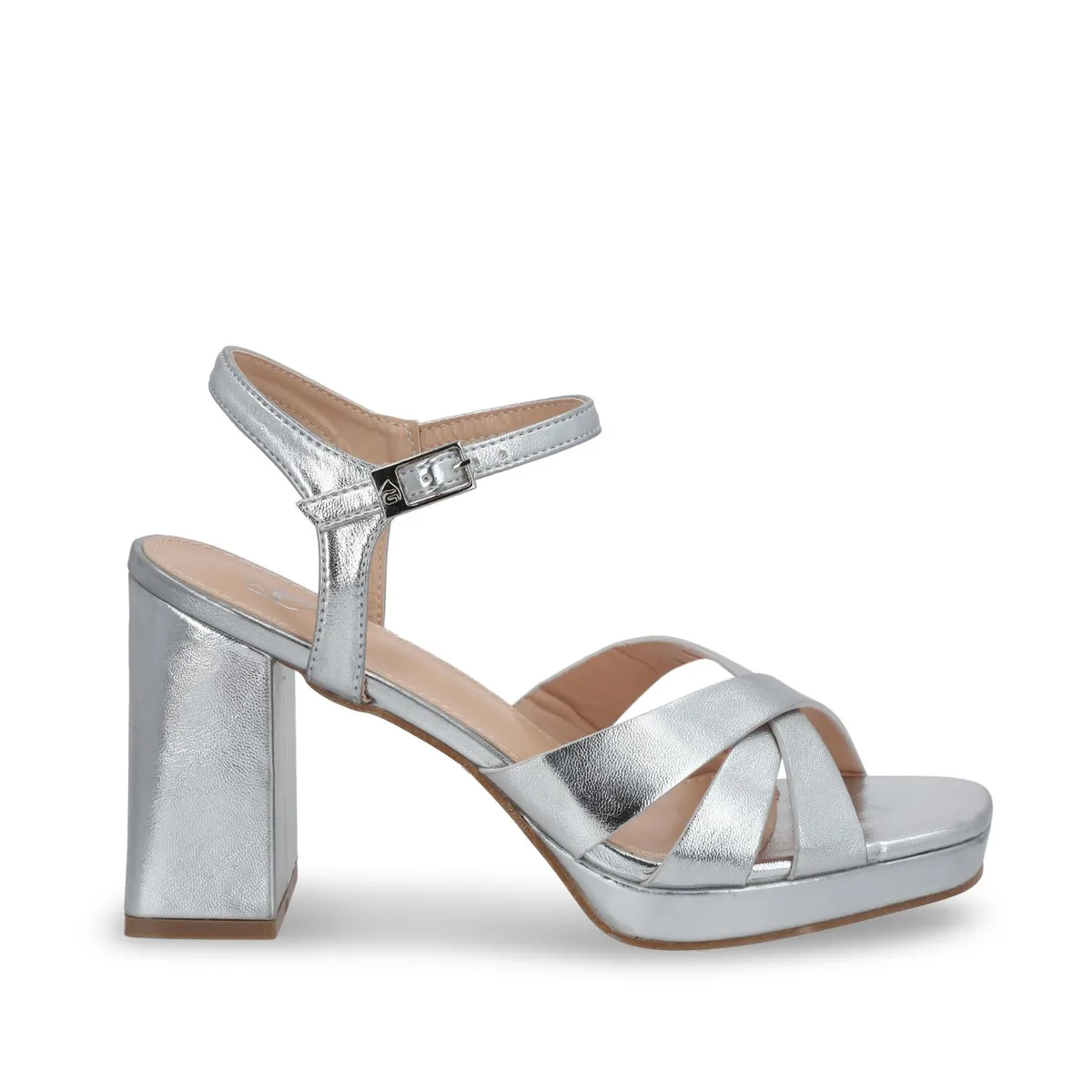 GOTTA - Sandalia Taco Plateada  Mujer 45902 Gotta