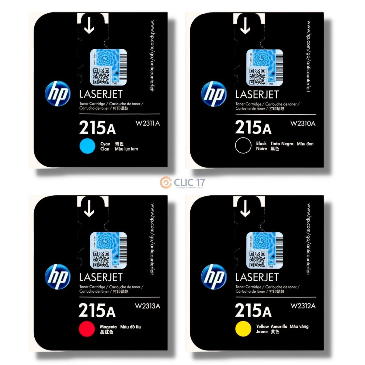 HP - Kit Toner HP 215A Cyan Magenta Amarillo Negro - Pack